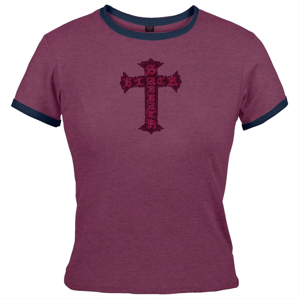 Black Sabbath - Vintage Juniors Babydoll T-Shirt Juniors Babydolls Black Sabbath   