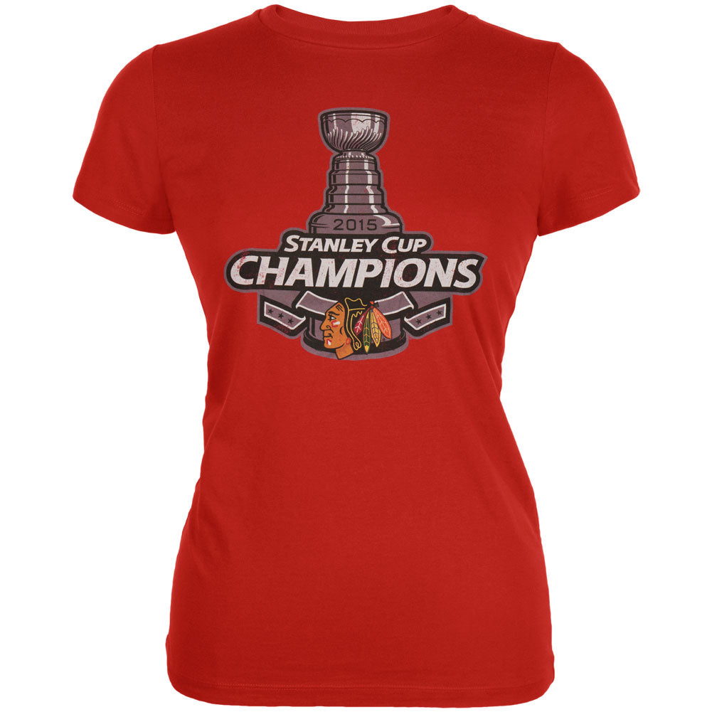 Chicago Blackhawks - 2015 Stanley Cup Champions Juniors T Shirt Juniors T-Shirts Chicago Blackhawks   