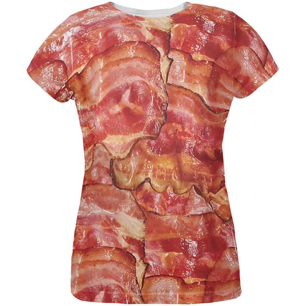 Bacon All Over Womens T-Shirt Women's T-Shirts Old Glory 2XL Multi 