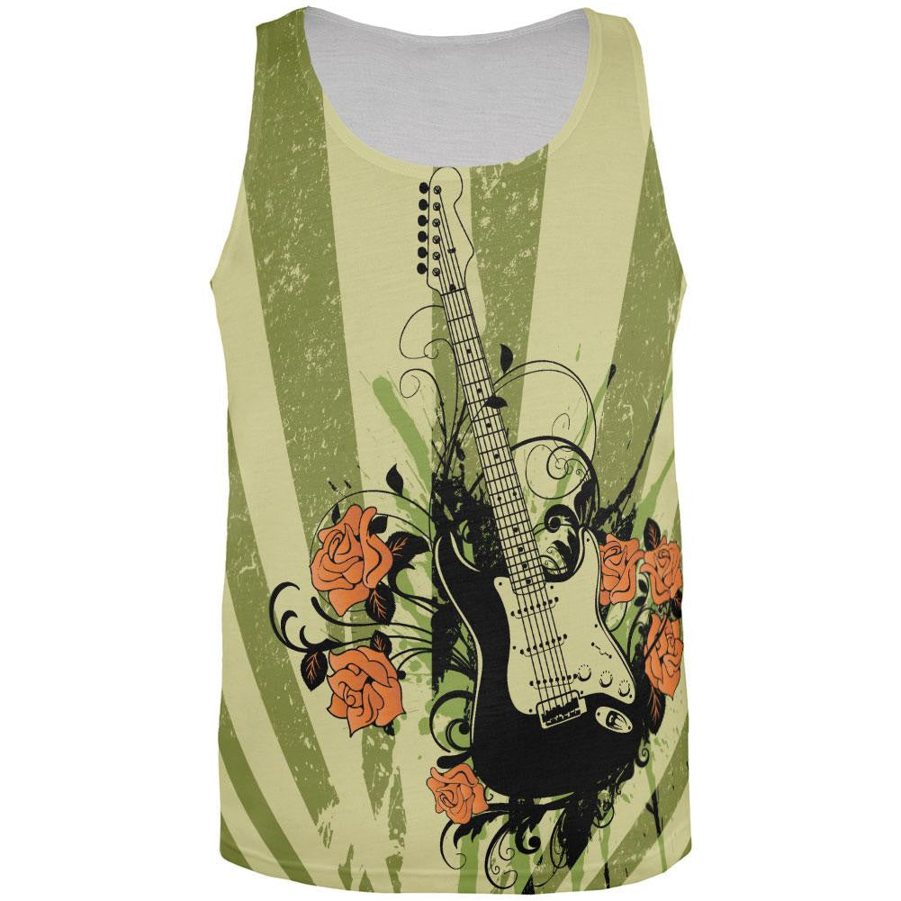 Stratocaster All Over Adult Tank Top Men's Tank Tops Old Glory 2XL Multi 