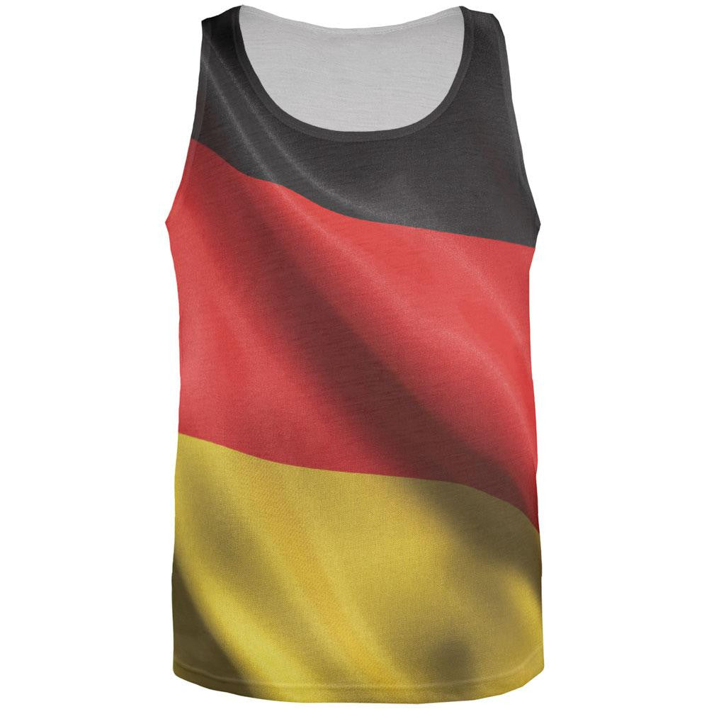 World Cup - German Flag All Over Adult Tank Top Men's Tank Tops Old Glory 2XL Multi 