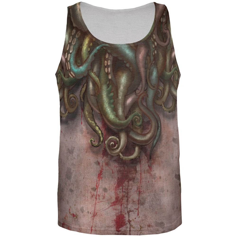 Cthulhu Greater God Tentacles All Over Adult Tank Top Men's Tank Tops Old Glory 2XL Multi 