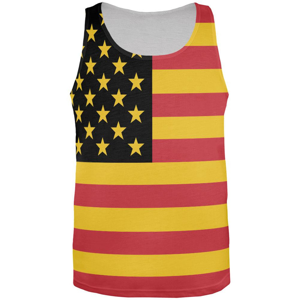 German American Flag All Over Adult Tank Top Men's Tank Tops Old Glory 2XL Multi 