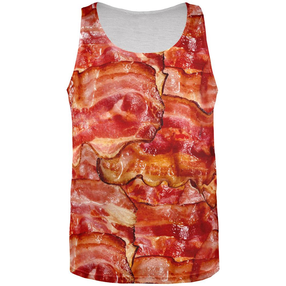 Halloween Costume Bacon All Over Mens Tank Top Men's Tank Tops Old Glory SM  