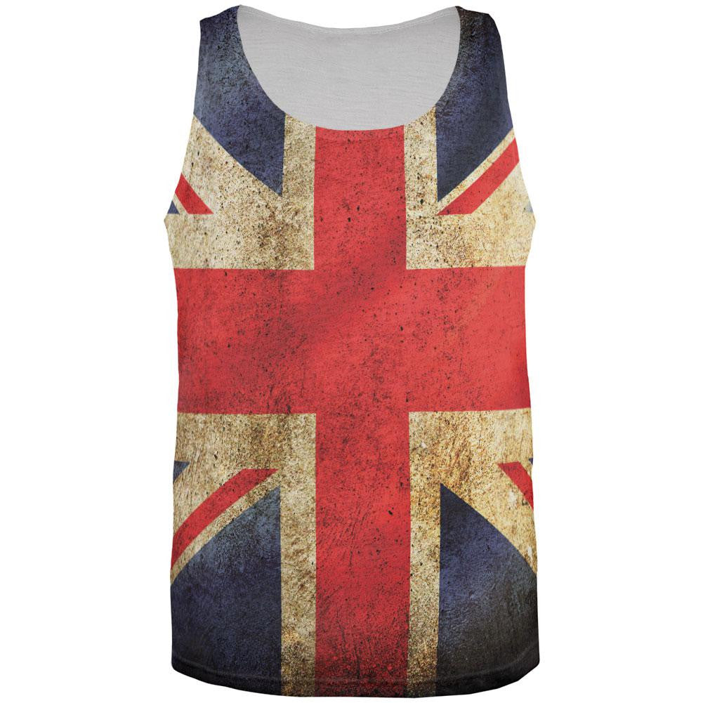 British Flag All Over Adult Tank Top Men's Tank Tops Old Glory 2XL Multi 