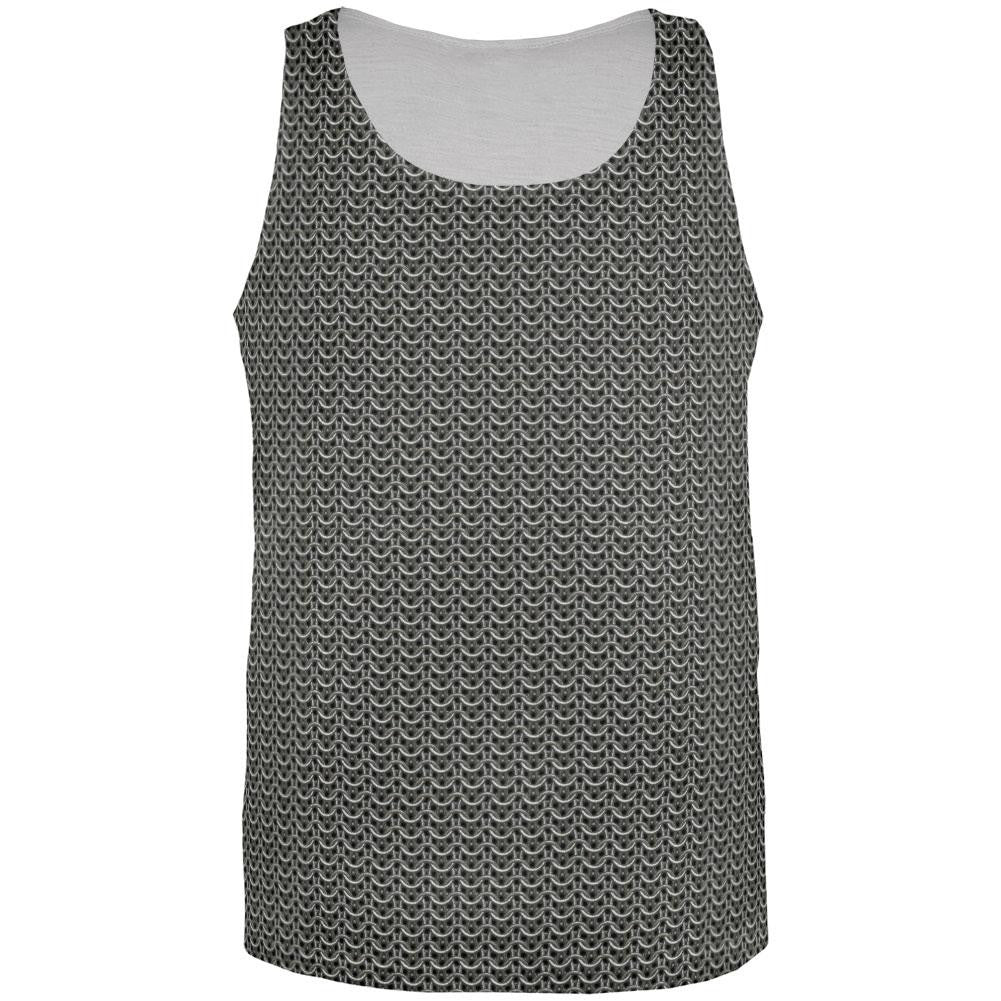 Halloween Chainmail Costume All Over Adult Tank Top Men's Tank Tops Old Glory 2XL Multi 