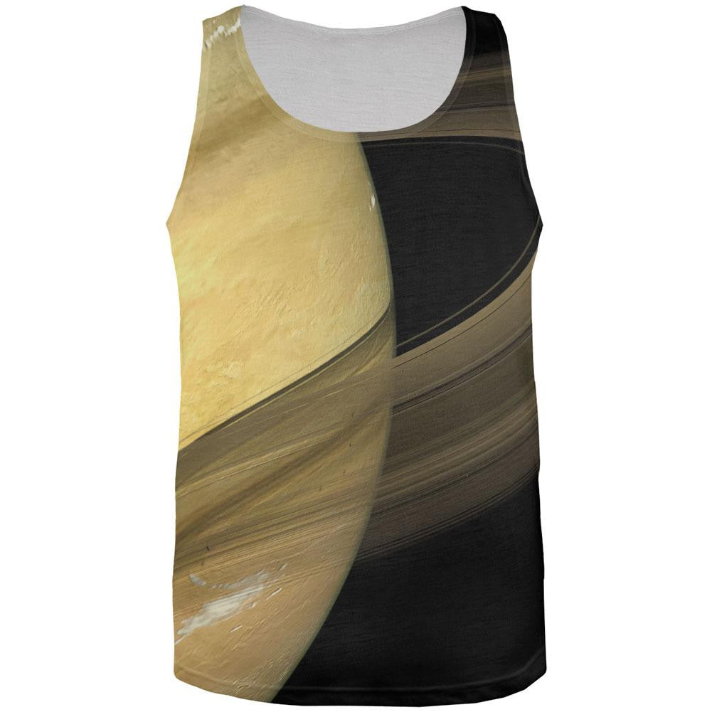 Solar System Planet Saturn All Over Adult Tank Top Men's Tank Tops Old Glory 2XL Multi 