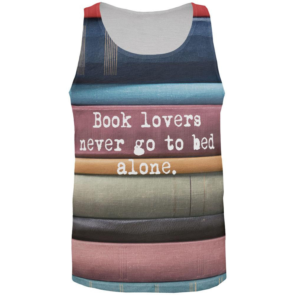 Book Lovers All Over Adult Tank Top Men's Tank Tops Old Glory SM Multi 