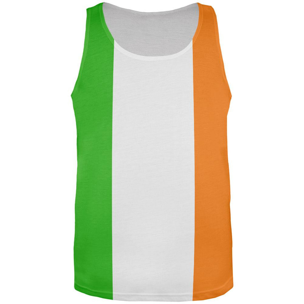 St. Patricks Irish Flag All Over Adult Tank Top Men's Tank Tops Old Glory 2XL Multi 