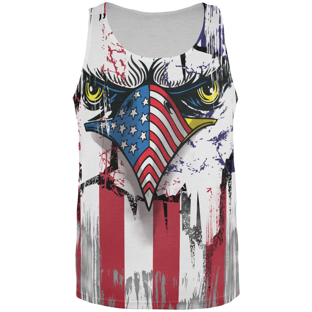 Patriot Eagle All Over Adult Tank Top Men's Tank Tops Old Glory 2XL Multi 