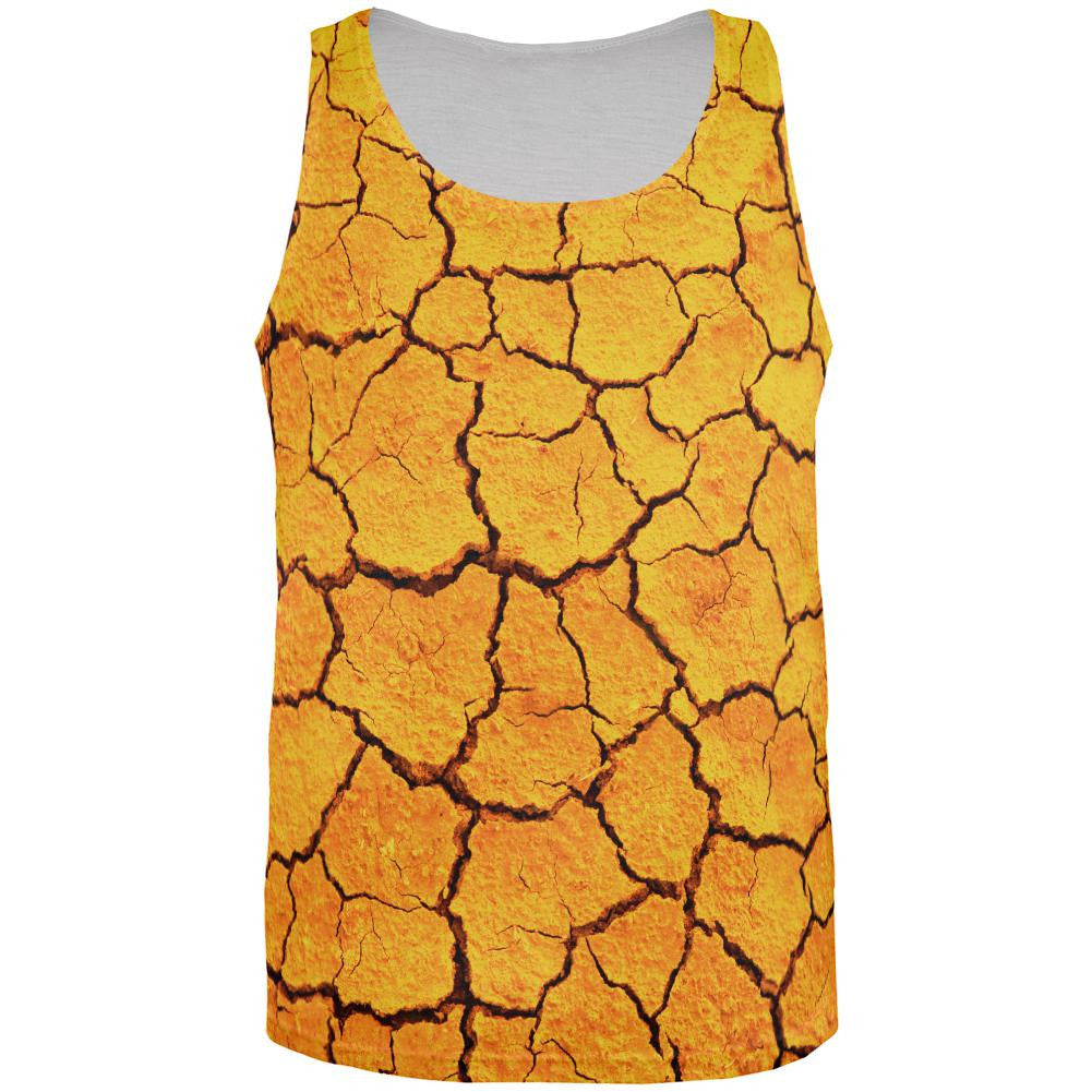 Desert Dry Cracked Playa All Over Adult Tank Top Men's Tank Tops Old Glory 2XL Multi 