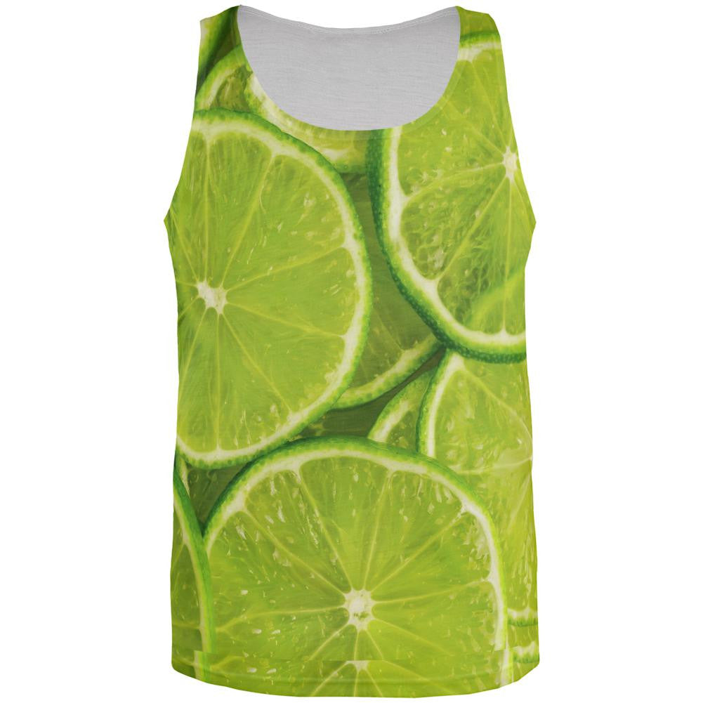 Lime Limes Citrus All Over Adult Tank Top Men's Tank Tops Old Glory 2XL Multi 