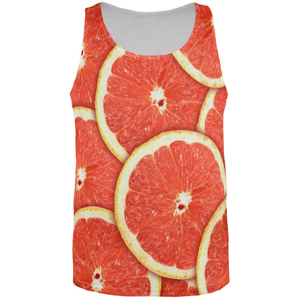 Grapefruit Citrus All Over Adult Tank Top Men's Tank Tops Old Glory 2XL Multi 