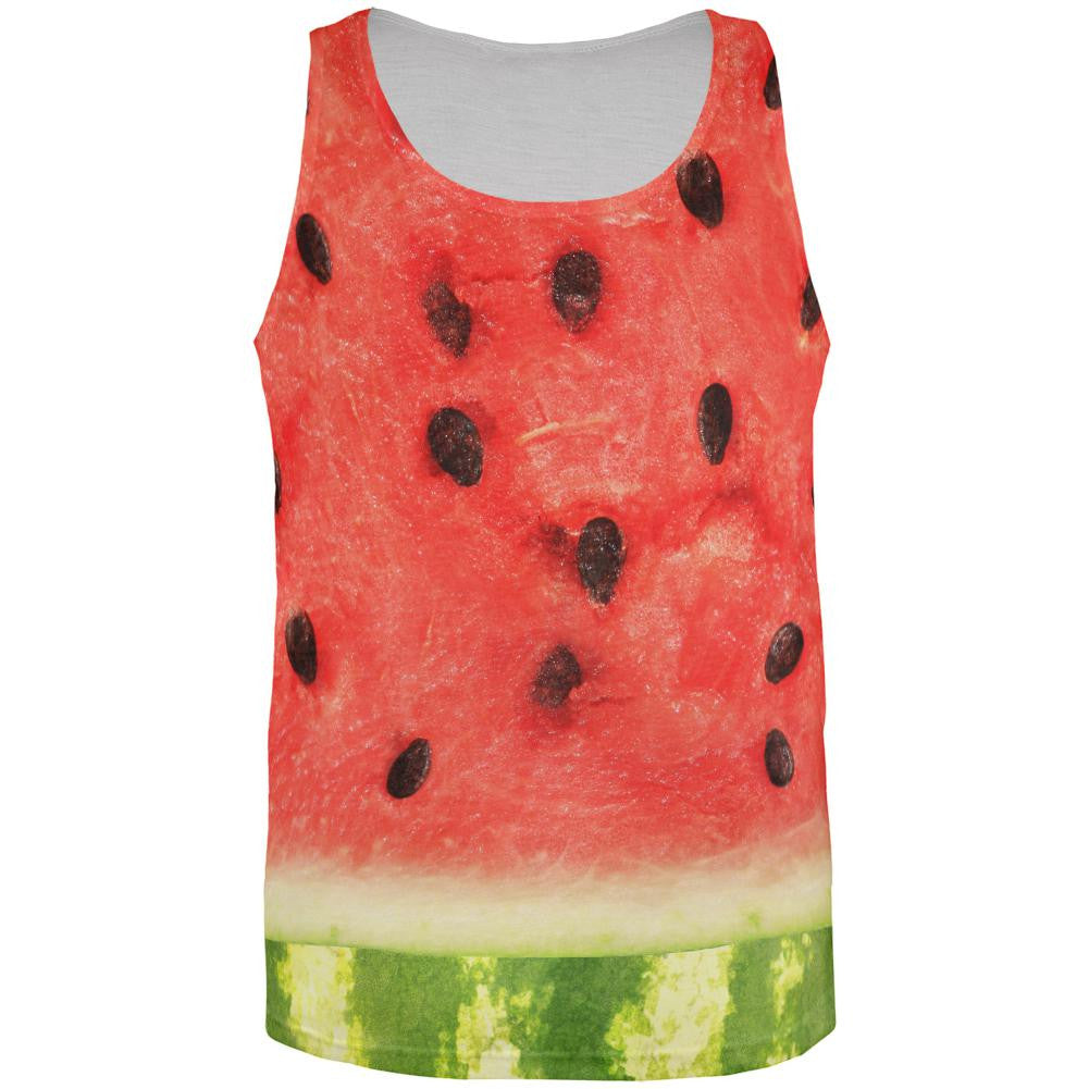 Watermelon Costume All Over Adult Tank Top Men's Tank Tops Old Glory 2XL Multi 