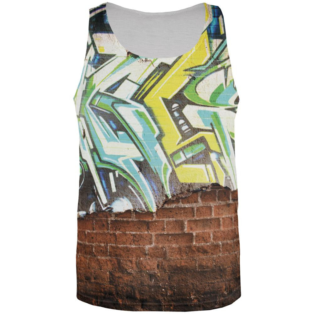 Graffiti All Over Adult Tank Top Men's Tank Tops Old Glory 2XL Multi 