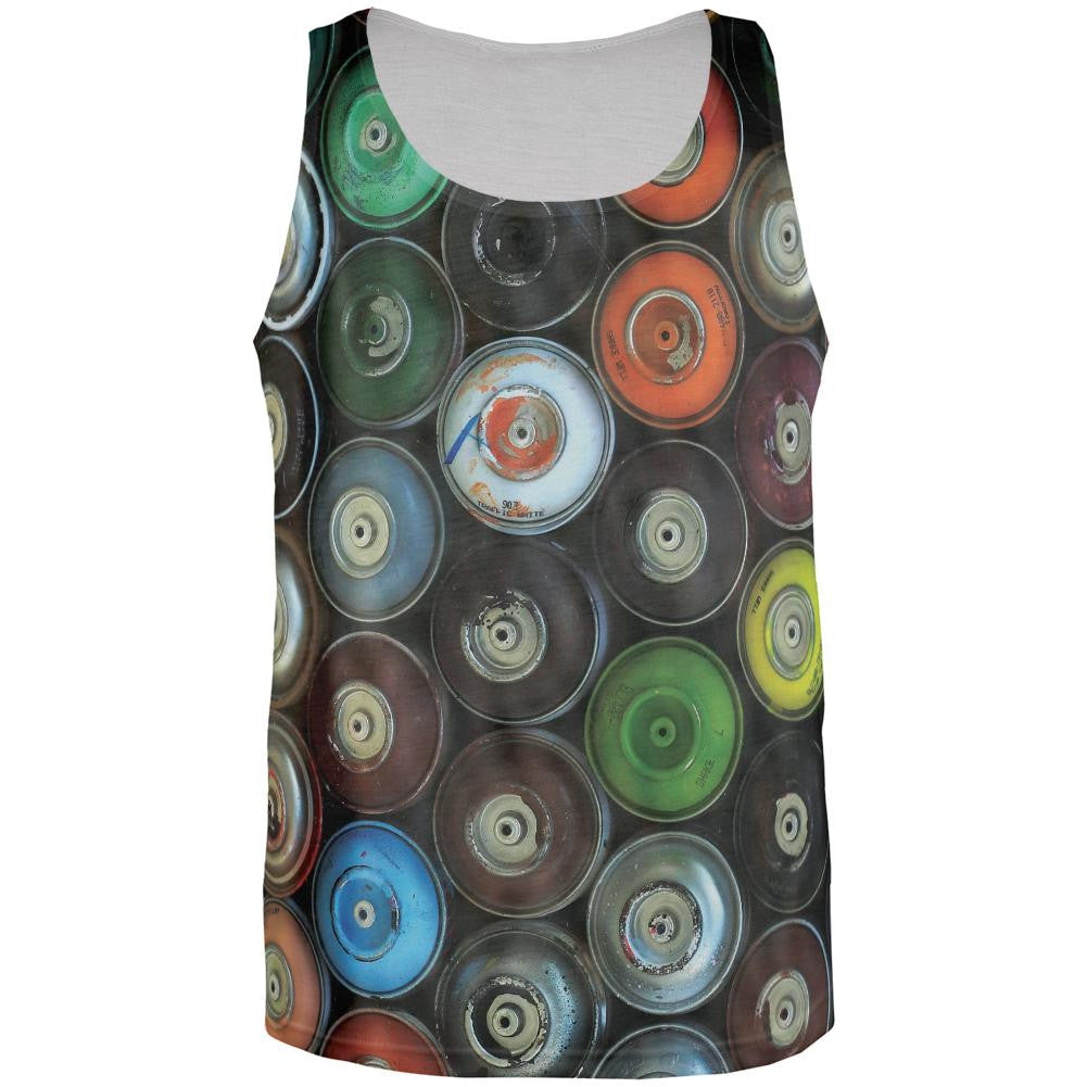Spray Cans All Over Adult Tank Top Men's Tank Tops Old Glory 2XL Multi 