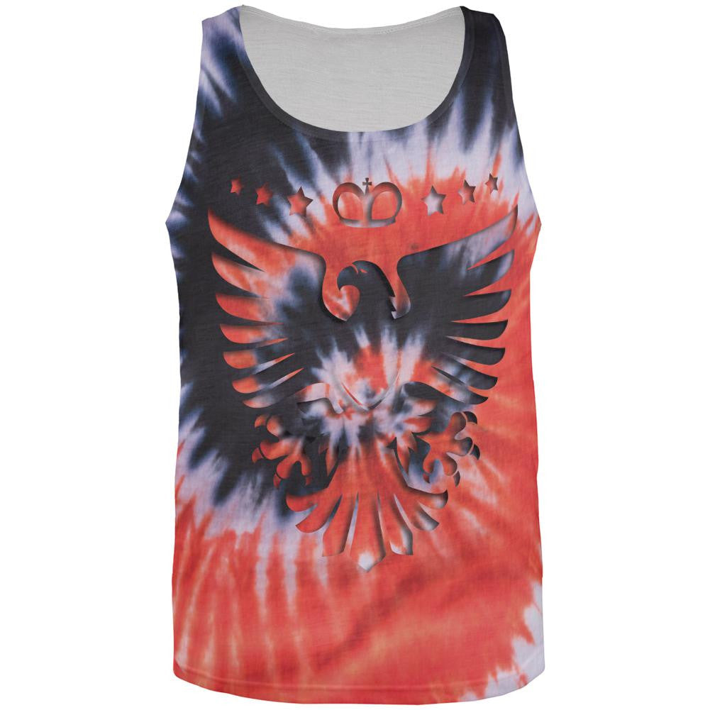 Tie Dye Eagle All Over Adult Tank Top Men's Tank Tops Old Glory 2XL Multi 