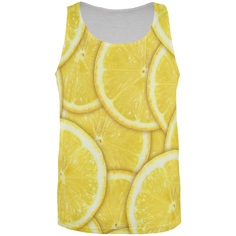 Lemon Lemons Citrus All Over Adult Tank Top Men's Tank Tops Old Glory 2XL Multi 