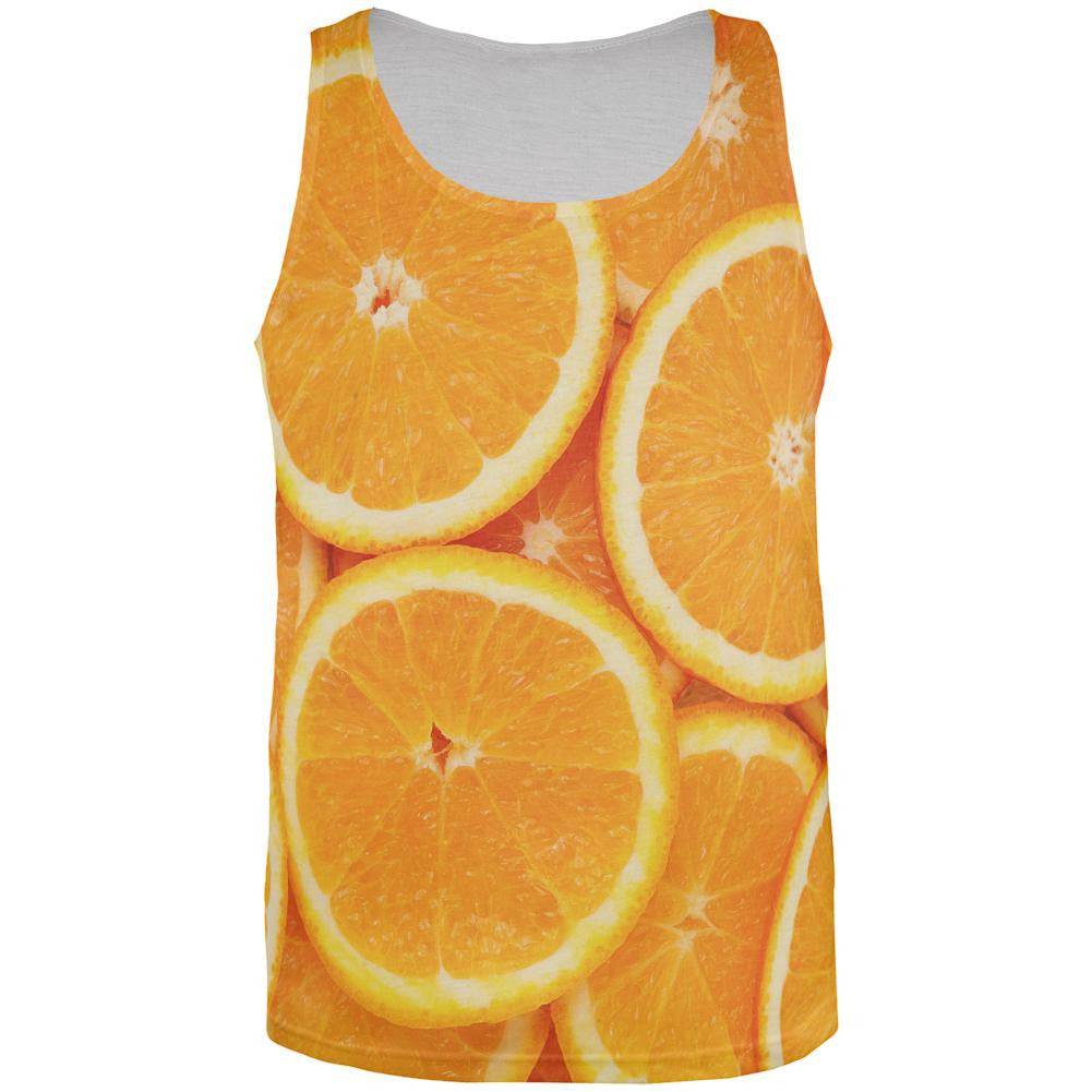 Orange Oranges Citrus All Over Adult Tank Top Men's Tank Tops Old Glory 2XL Multi 