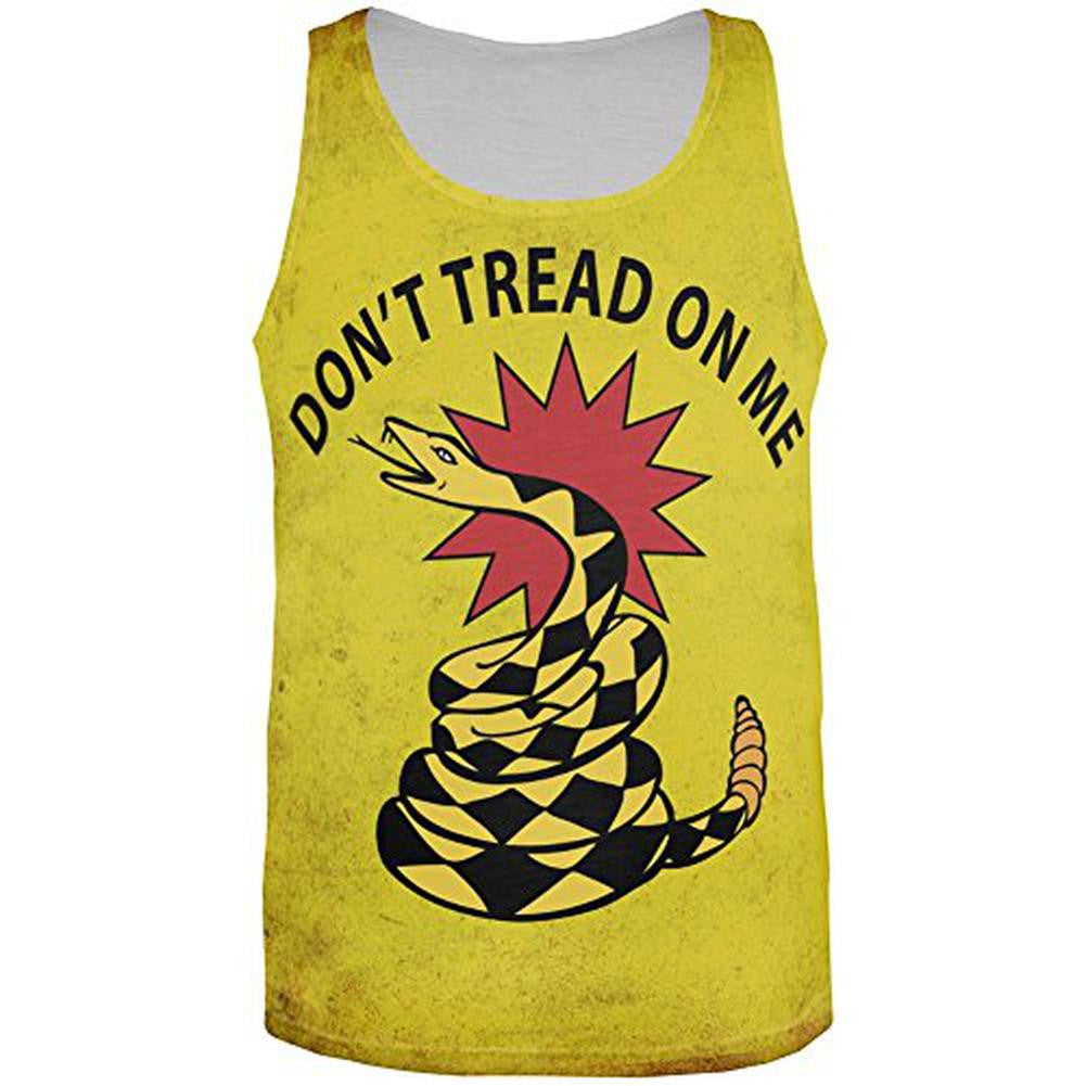 Gadsden Flag Sub All Over Adult Tank Top Men's Tank Tops Old Glory 2XL Multi 