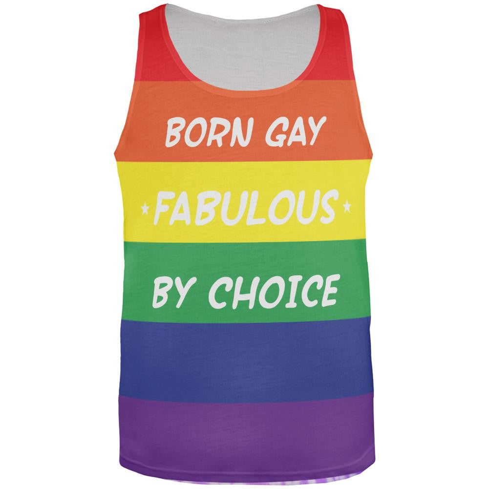 Gay Pride LGBT All Over Adult Tank Top Men's Tank Tops Old Glory 2XL Multi 