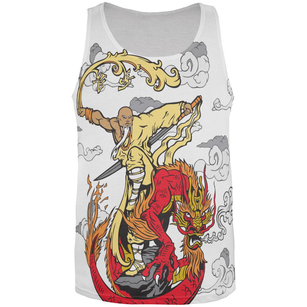 Enter the Dragon Monk All Over Adult Tank Top Men's Tank Tops Old Glory 2XL Multi 