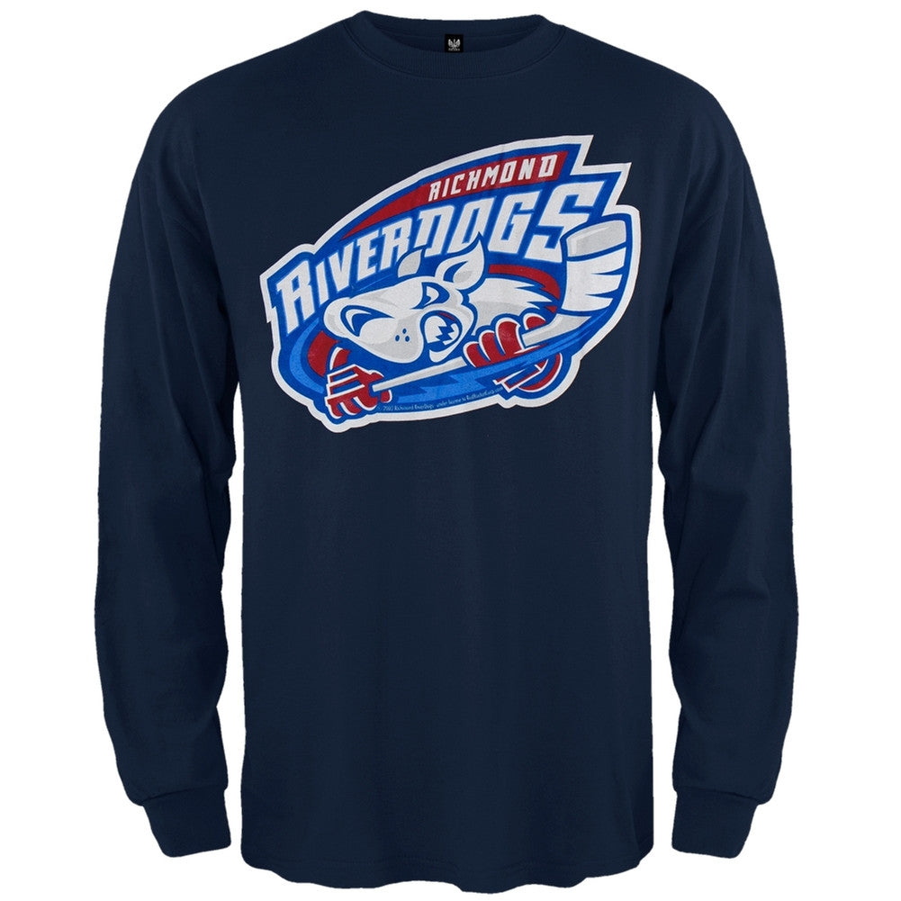 Richmond Riverdogs - Mad Dog Adult Long Sleeve T-Shirt Men's Long Sleeves Richmond Riverdogs   