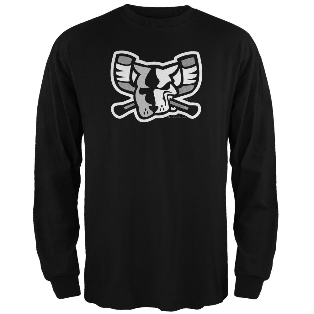 Mono Mad Dog Adult Long-sleeve T-Shirt Black Men's Long Sleeves Richmond Riverdogs   