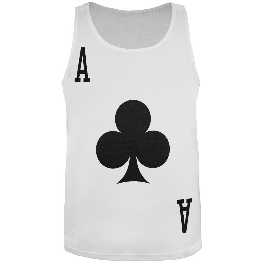 Halloween Ace of Clubs Card Soldier Costume All Over Adult Tank Top Men's Tank Tops Old Glory 2XL Multi 