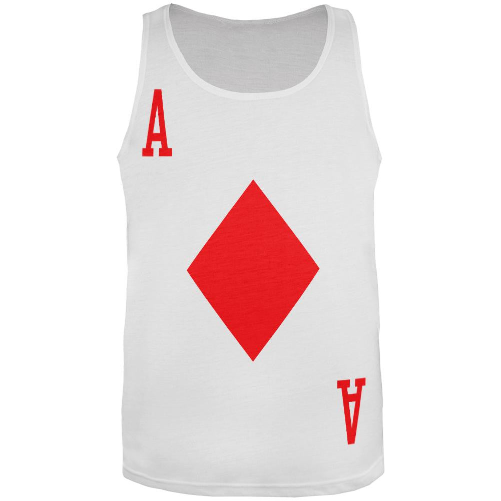 Halloween Ace of Diamonds Card Soldier Costume All-Over Adult Tank Top Men's Tank Tops Old Glory 2XL Multi 