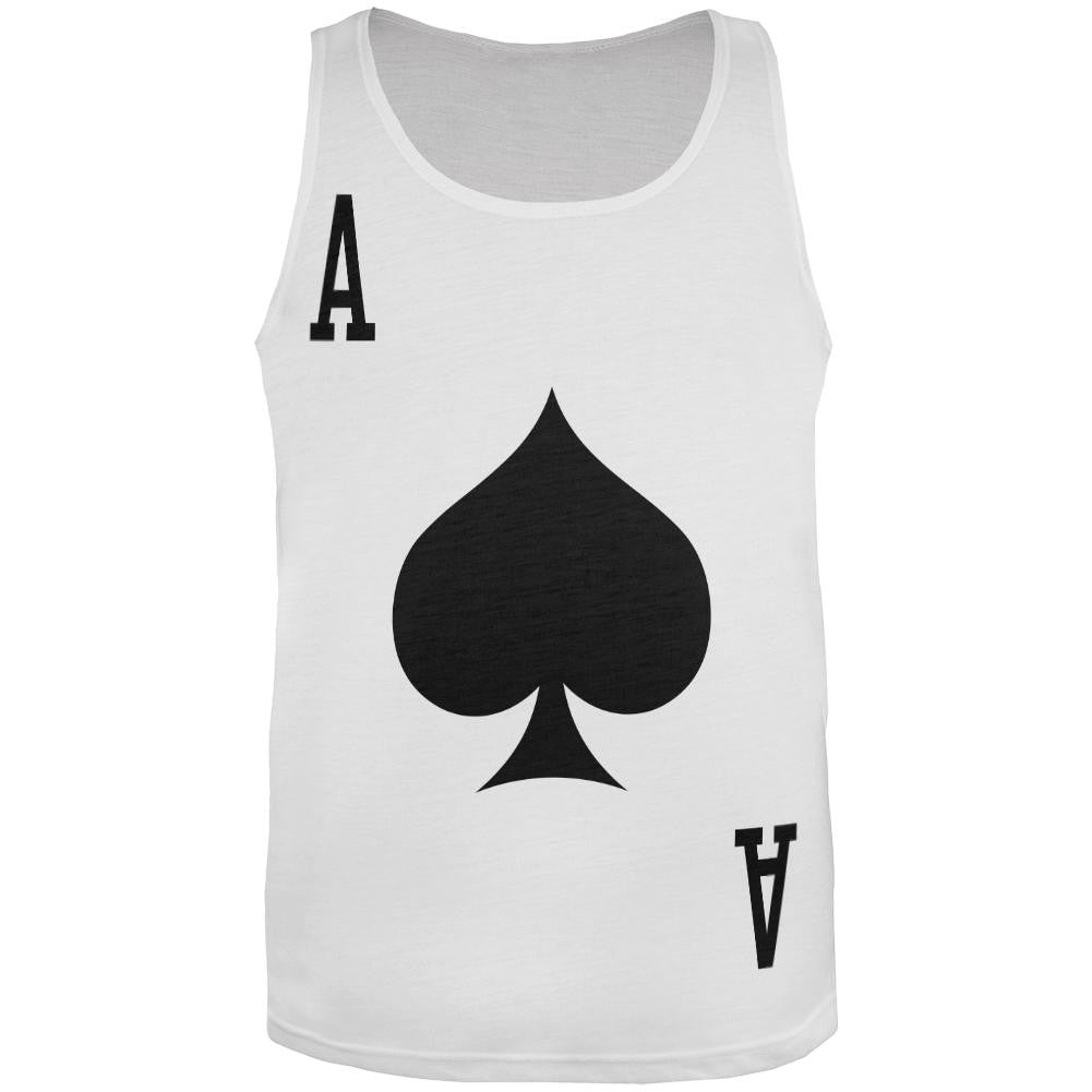 Halloween Ace of Spades Card Soldier Costume All Over Adult Tank Top Men's Tank Tops Old Glory 2XL Multi 