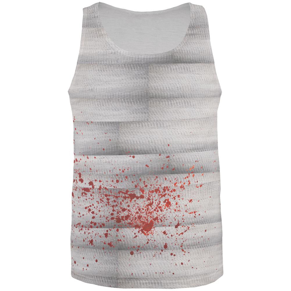 Halloween Bloody Mummy Splatter All Over Adult Tank Top Men's Tank Tops Old Glory 2XL Multi 