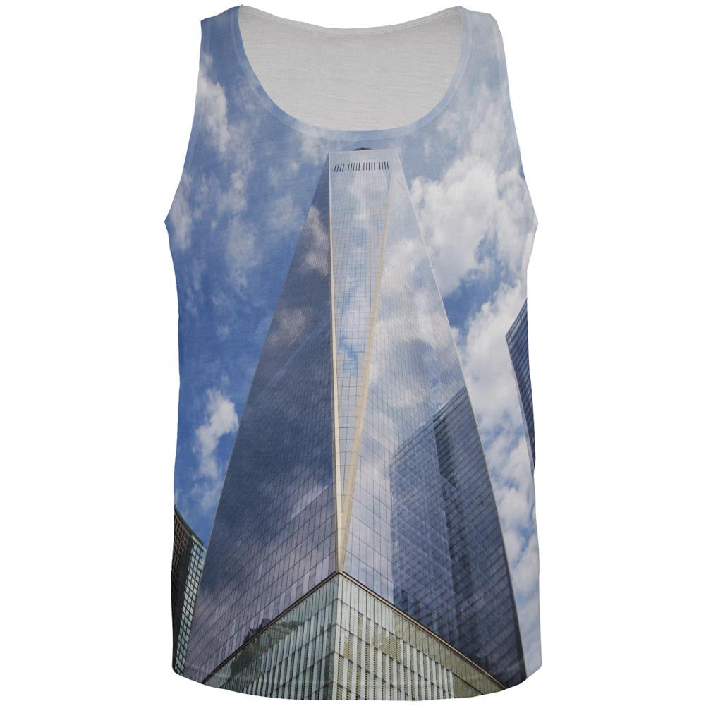 Freedom Tower All Over All Over Adult Tank Top Men's Tank Tops Old Glory 2XL Multi 