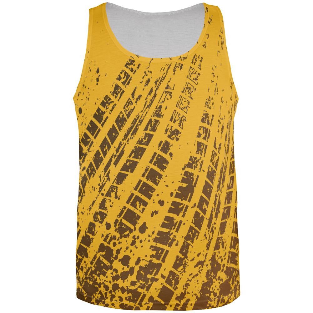 Mud and Tire Tracks All Over Adult Tank Top Men's Tank Tops Old Glory 2XL Multi 