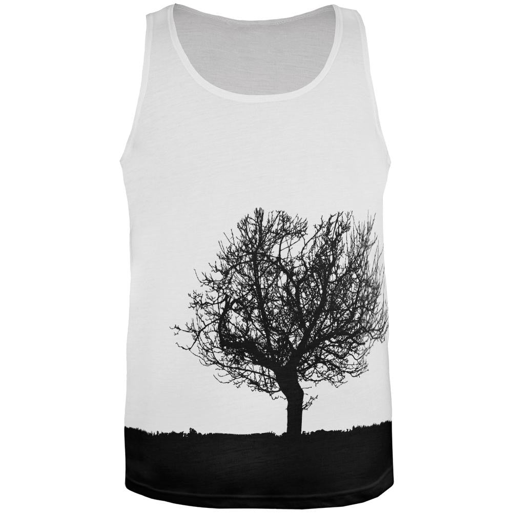 Tree Silhouette All Over Adult Tank Top Men's Tank Tops Old Glory 2XL Multi 