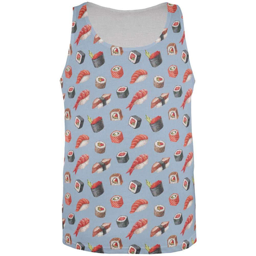 Sushi All Over Adult Tank Top Men's Tank Tops Old Glory 2XL Multi 