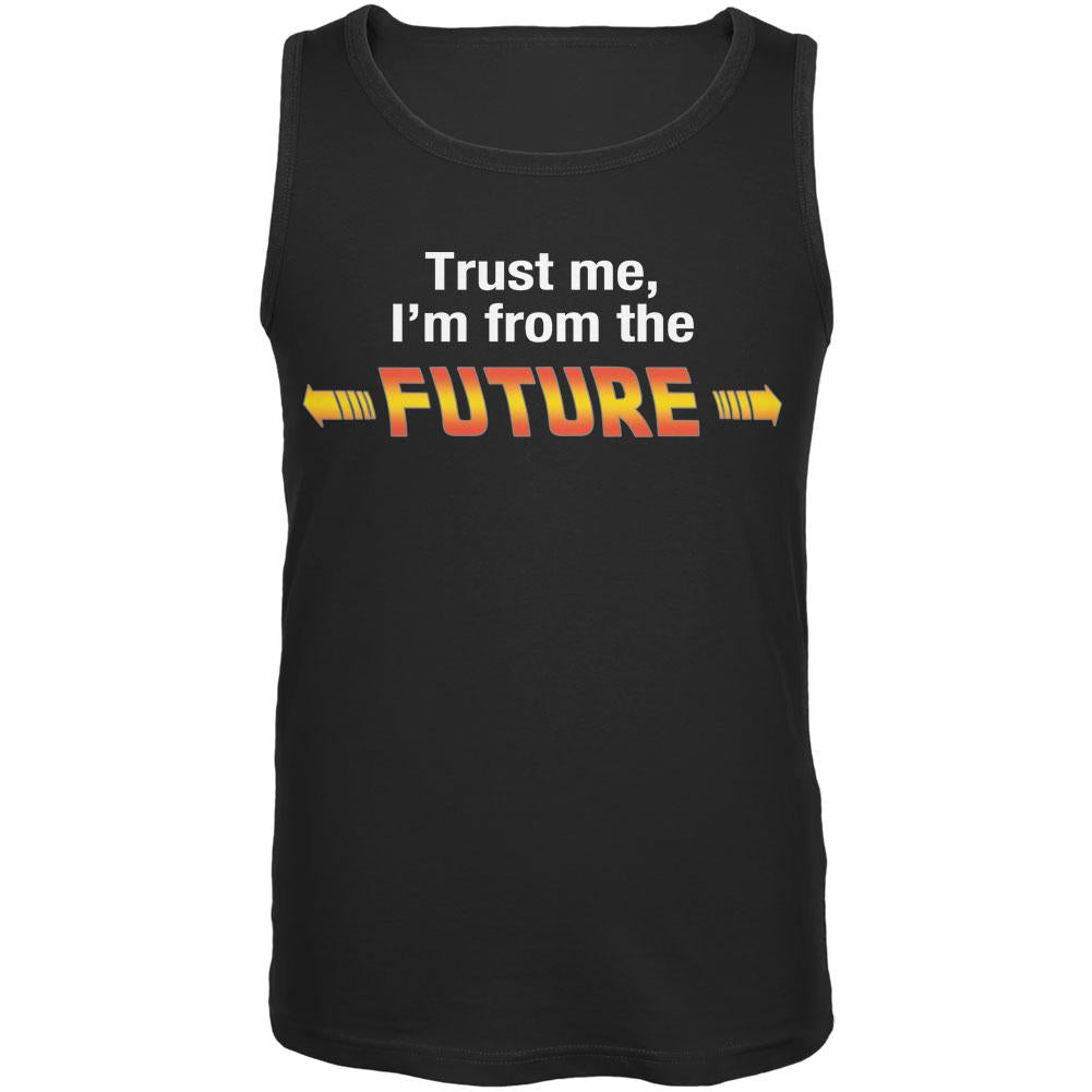 Trust Me Im from the Future Black Adult Tank Top Men's Tank Tops Old Glory 2XL Black 