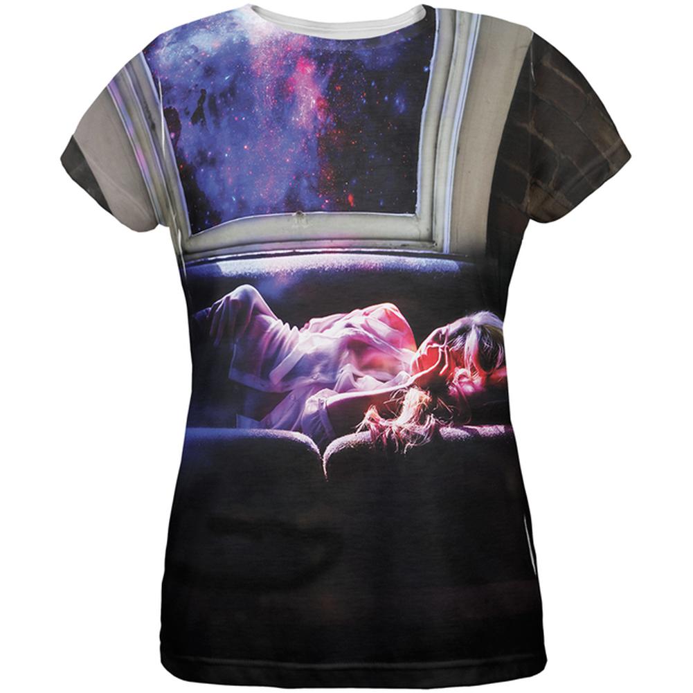 Sleep to Dream of Stars All Over Womens T-Shirt Women's T-Shirts Old Glory 2XL Multi 