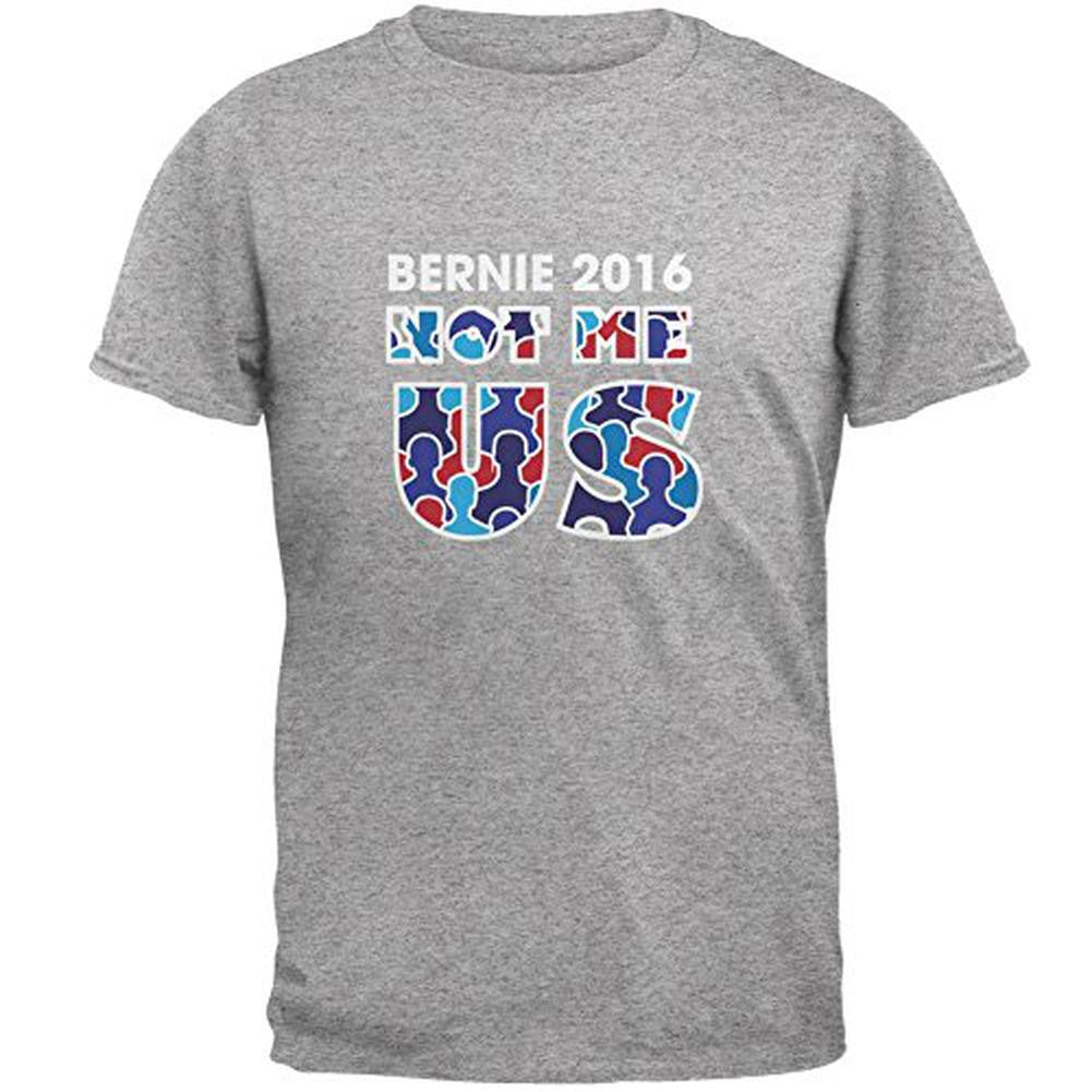 Election 2016 Not Me US Text Heather Grey Adult T-Shirt Men's T-Shirts Old Glory 2XL Grey 