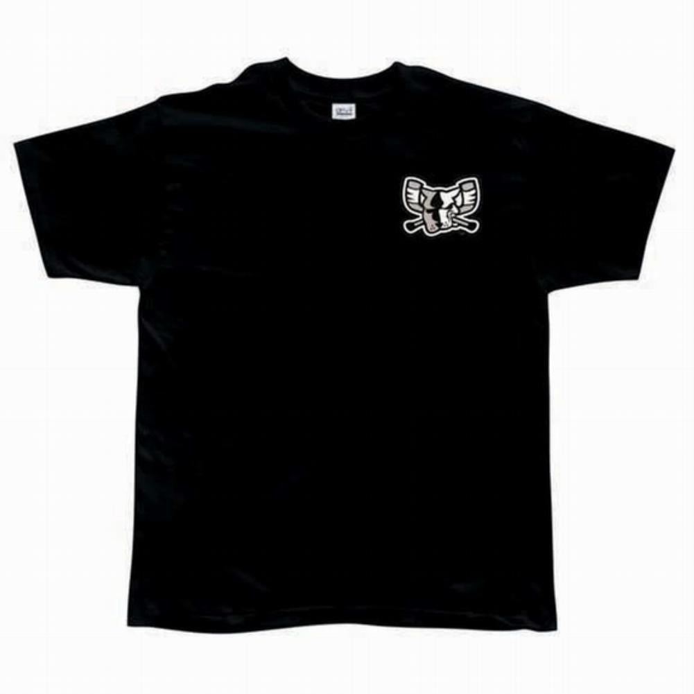 Richmond Riverdogs Crest Print Mono Mad Dog T-Shirt - Black Men's T-Shirts Richmond Riverdogs SM Black 