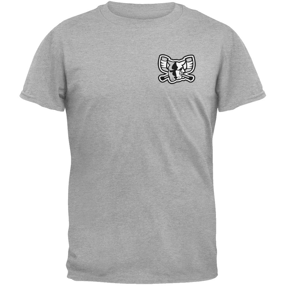 Richmond Riverdogs - Crest Print Mono Mad Dog Grey T-Shirt Men's T-Shirts Richmond Riverdogs   