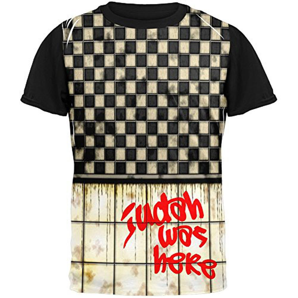 JUDAH Was Here Graffiti Adult Black Back T-Shirt Men's T-Shirts Old Glory SM Multi 
