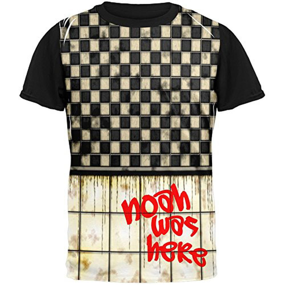 NOAH Was Here Graffiti Adult Black Back T-Shirt Men's T-Shirts Old Glory SM Multi 