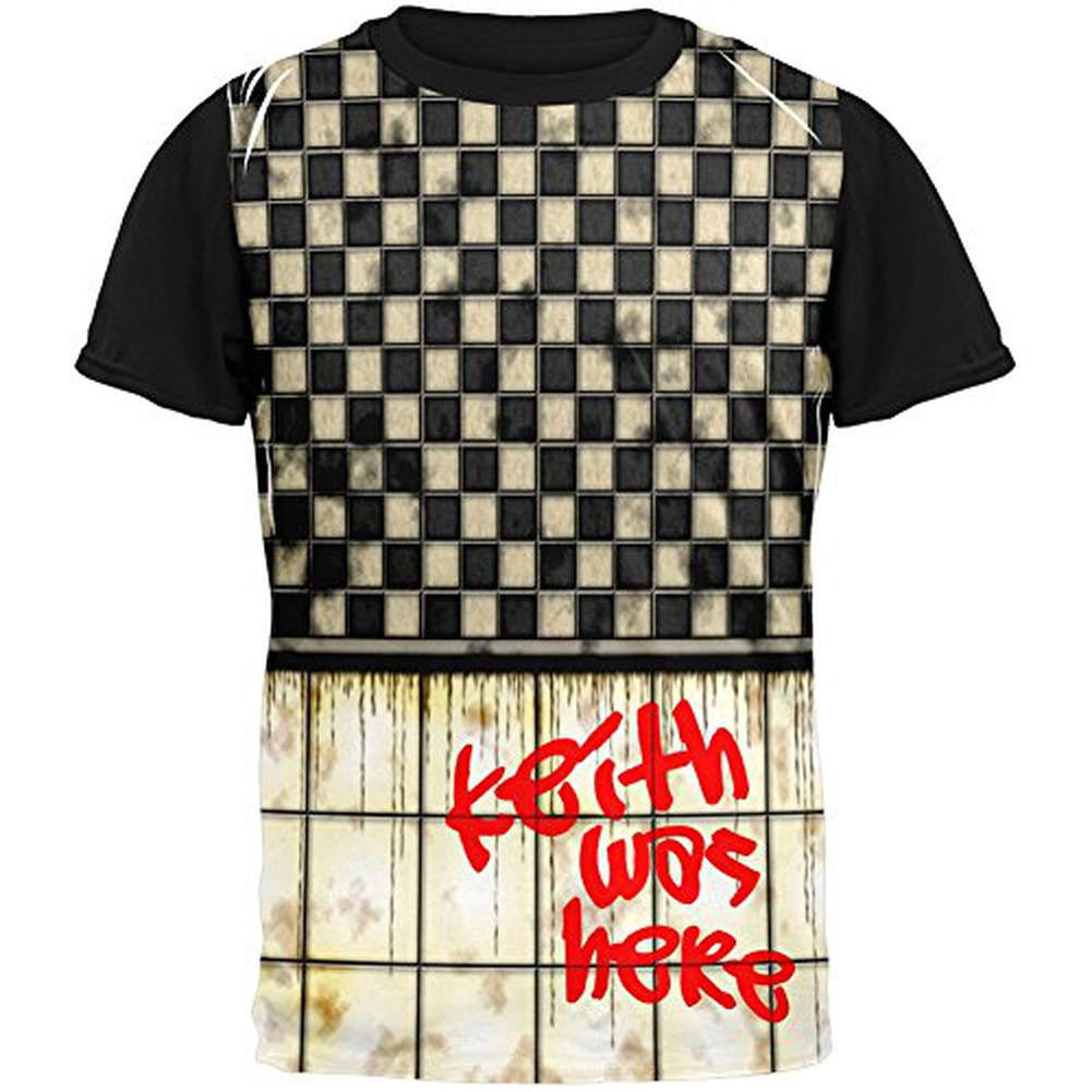 KEITH Was Here Graffiti Adult Black Back T-Shirt Men's T-Shirts Old Glory SM Multi 