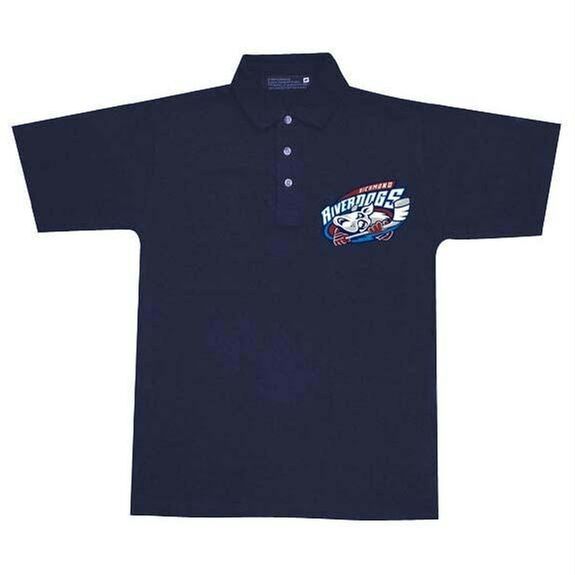 Richmond Riverdogs - Logo Blue Polo Shirt Men's Polo Shirts Richmond Riverdogs   