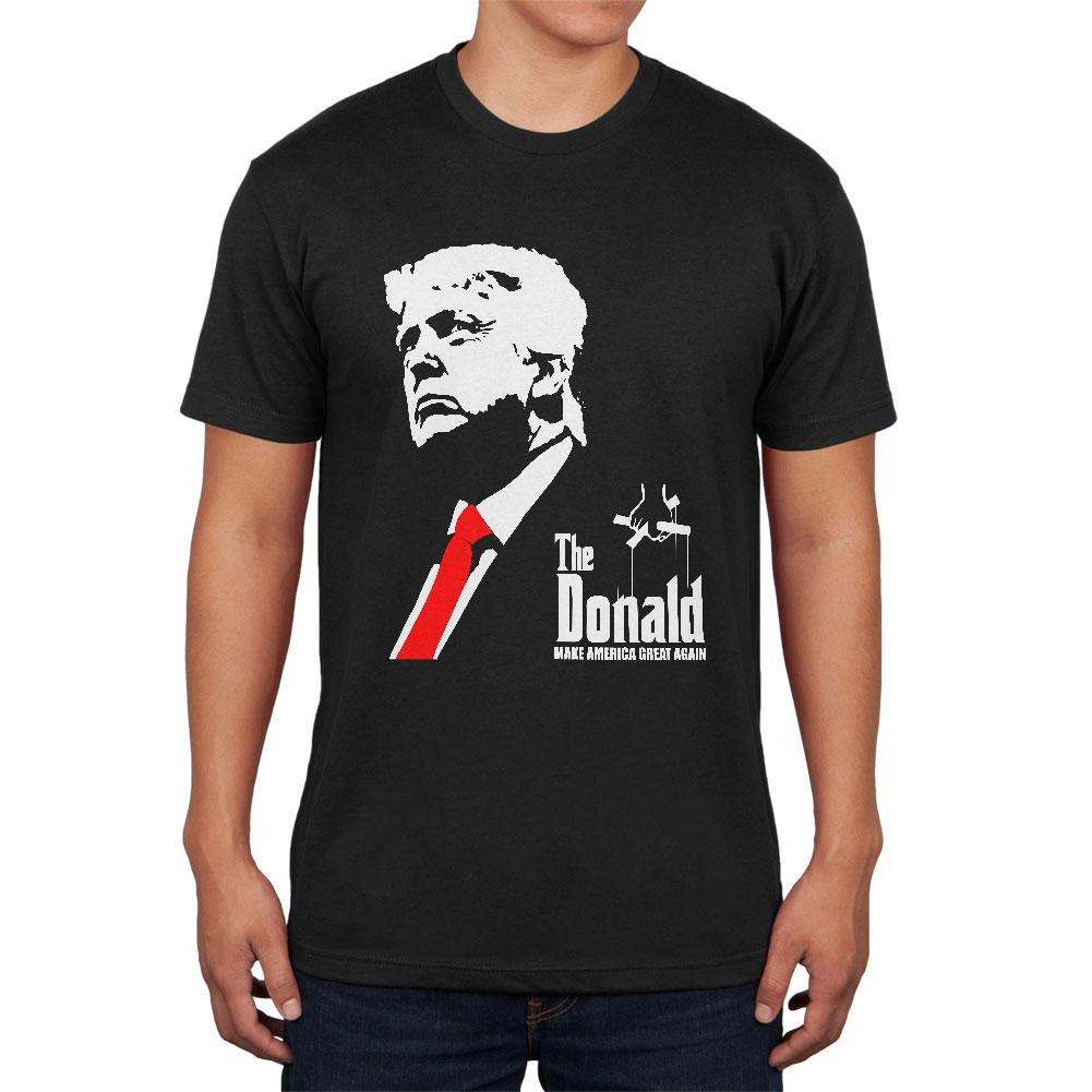 Election 2016 Donald Trump THE Donald Black Soft Adult T-Shirt Men's T-Shirts Old Glory 2XL Black 