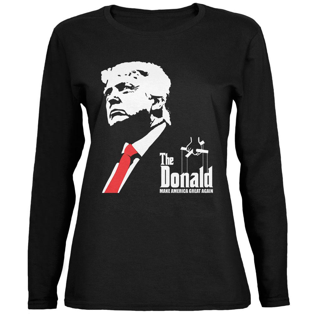 Election 2016 Donald Trump THE Donald Black Womens Long Sleeve T-Shirt Women's Long Sleeves Old Glory 2XL Black 