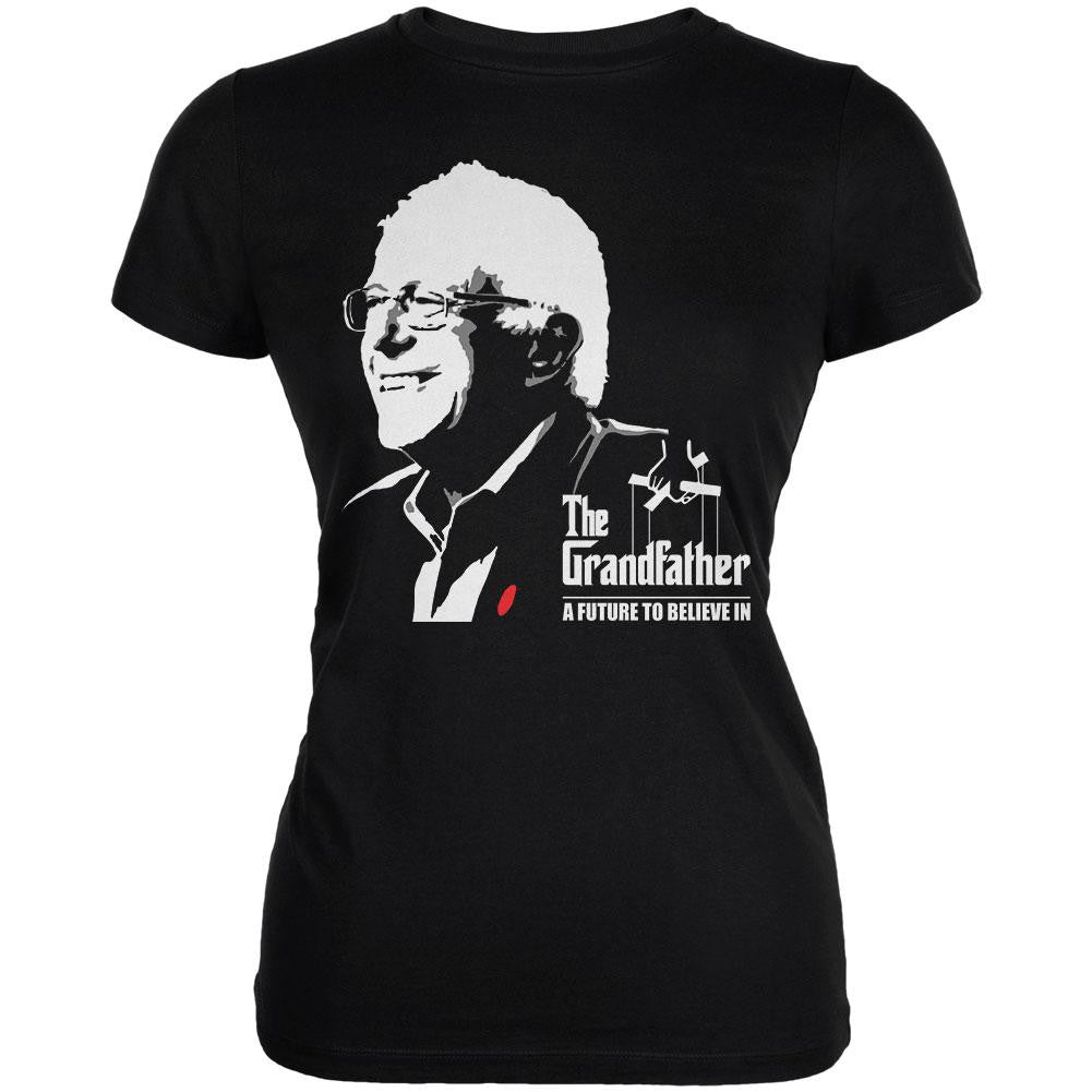 Election 2016 Bernie Sanders The Grandfather Black Juniors Soft T-Shirt Juniors T-Shirts Old Glory 2XL Black 