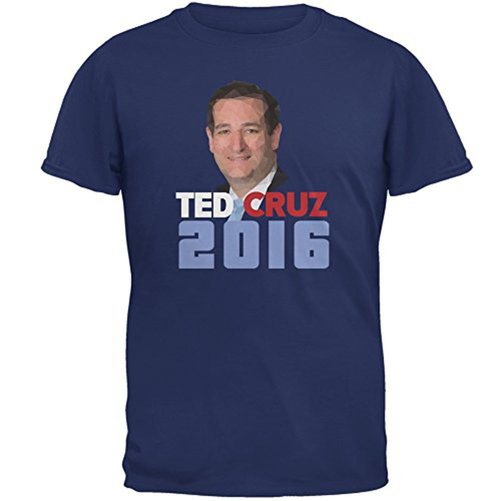 Election 2016 Ted 2016 Metro Blue Adult T-Shirt Men's T-Shirts Old Glory 2XL Blue 