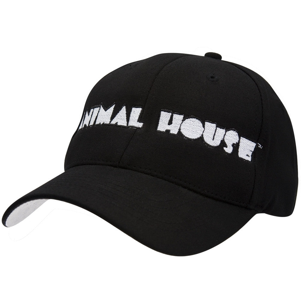 Animal House - Block Letters Baseball Cap Adjustable Baseball Caps Animal House SM Black 